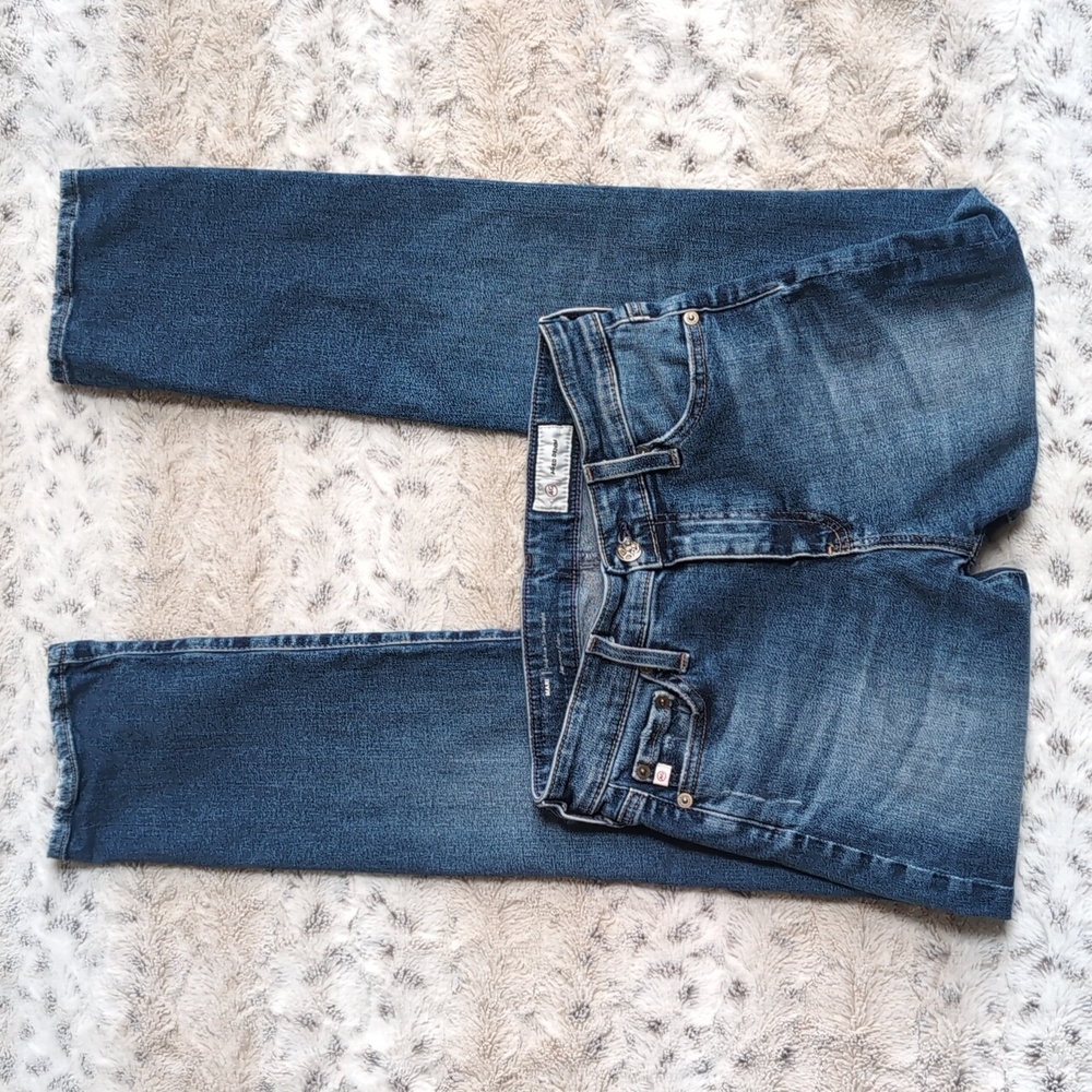 AG Adriano Goldschmied Mari Mid-Rise Slim Straight Jeans - Picture 10 of 14